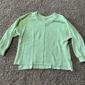 Aerie Light Green Knit Sweater